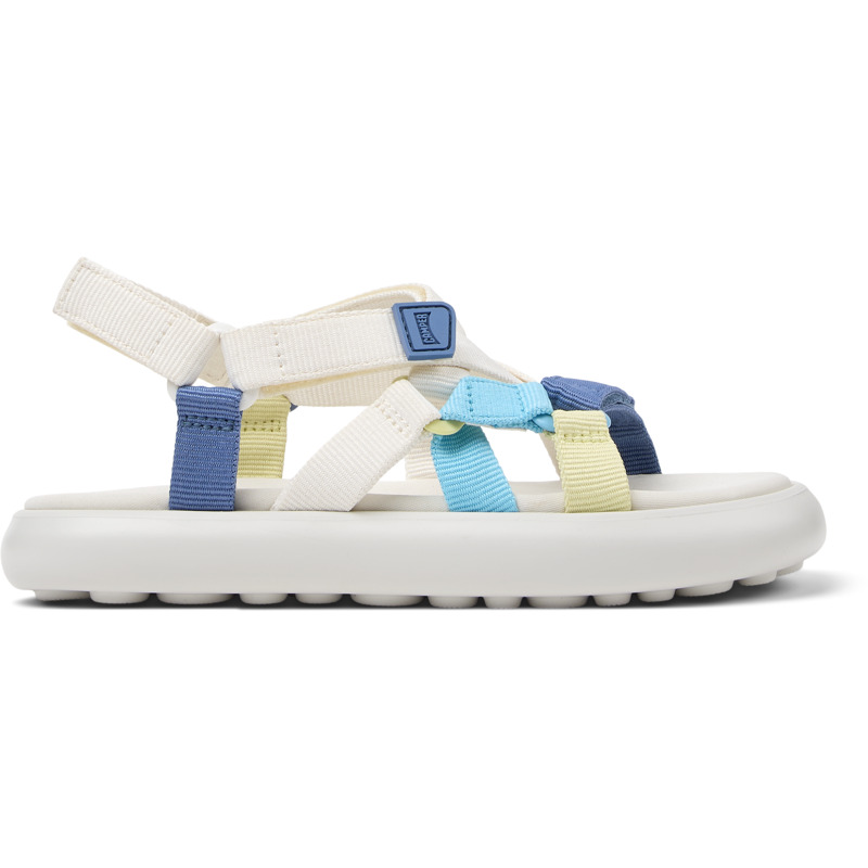CAMPER Twins - Sandalias para Mujer - Blanco,Azul,Amarillo, talla 40, Textil