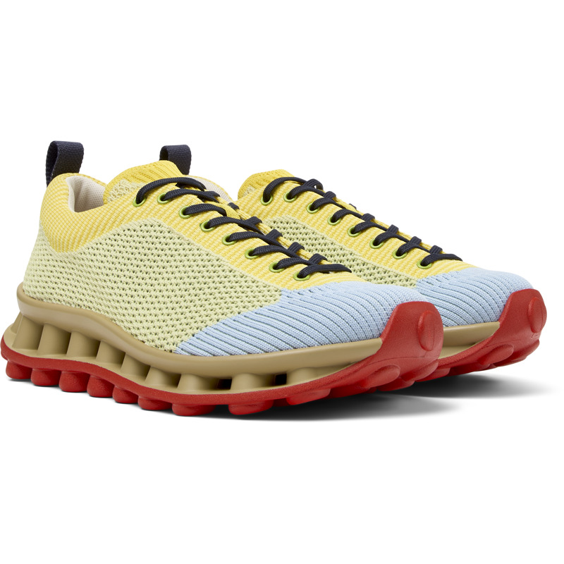 Camper X Sunnei Pelotissima Sneakers In Yellow,blue