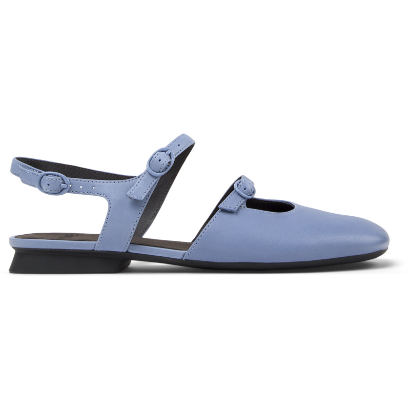 CAMPER Casi Myra - Zapatos planos para Mujer - Azul, talla 38, Piel Lisa
