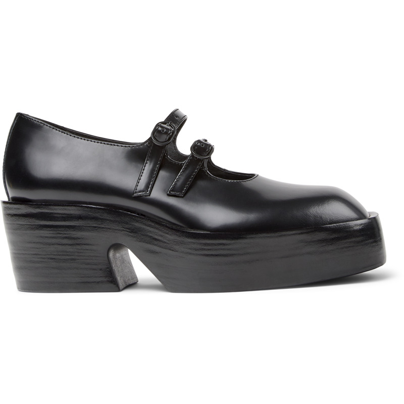 Camper Billie Buckle-strap Pumps In Black