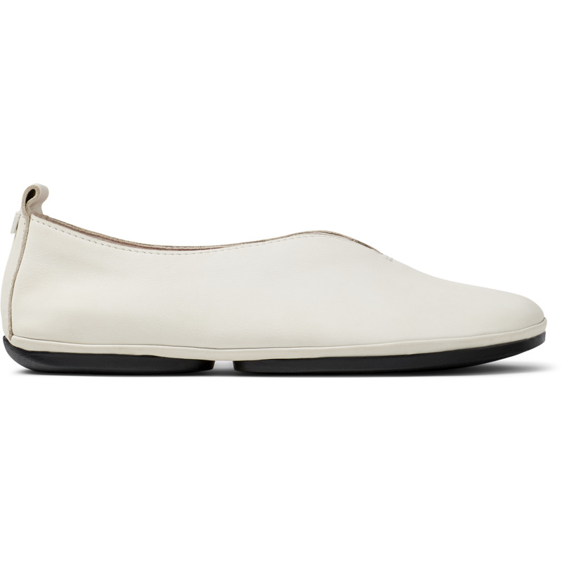 CAMPER Right Nina - Bailarinas para Mujer - Blanco, talla 35, Piel Lisa