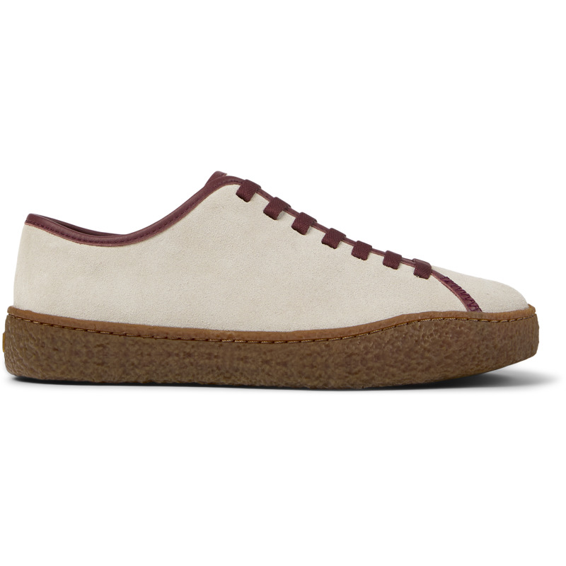 Camper Peu Terreno Suede Lace-up Sneakers In Nude