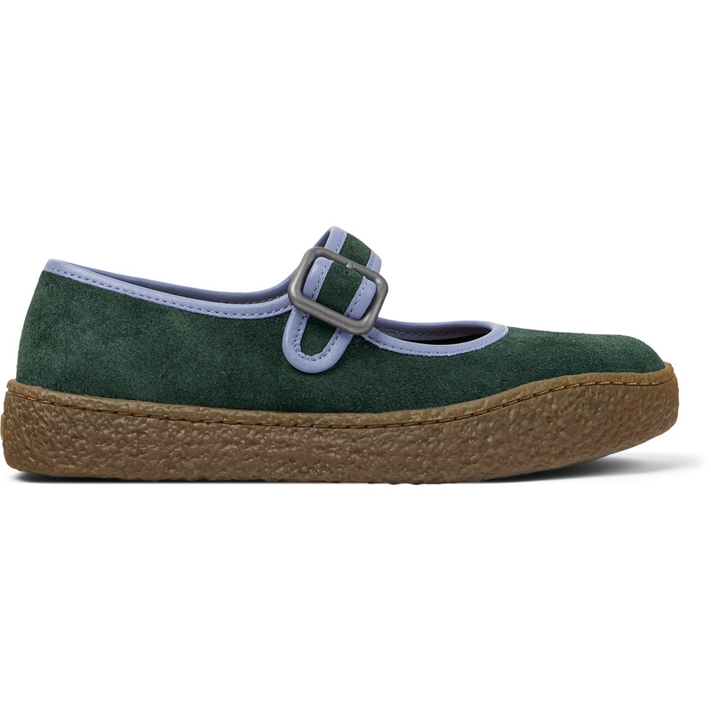 CAMPER Peu Terreno - Casual para Mujer - Verde, talla 35, Piel Vuelta/Piel Lisa