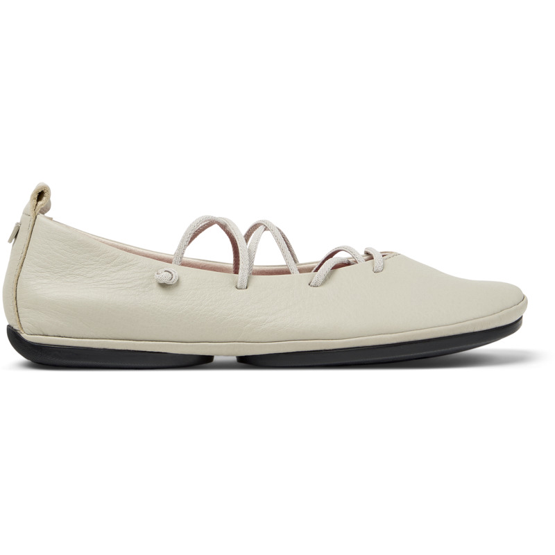 CAMPER Right Nina - Zapatos planos para Mujer - Beige, talla 40, Piel Lisa