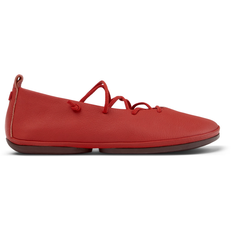 CAMPER Right Nina - Zapatos planos para Mujer - Rojo, talla 37, Piel Lisa
