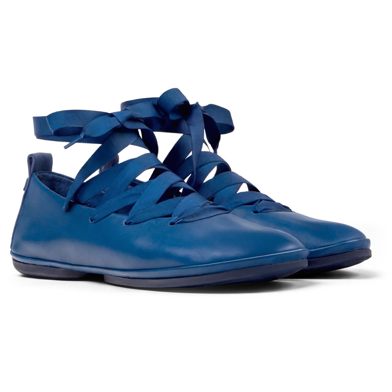 Camper Right Nina - Formal Shoes For Women - Blue, Size 35, Smooth Leather - 2