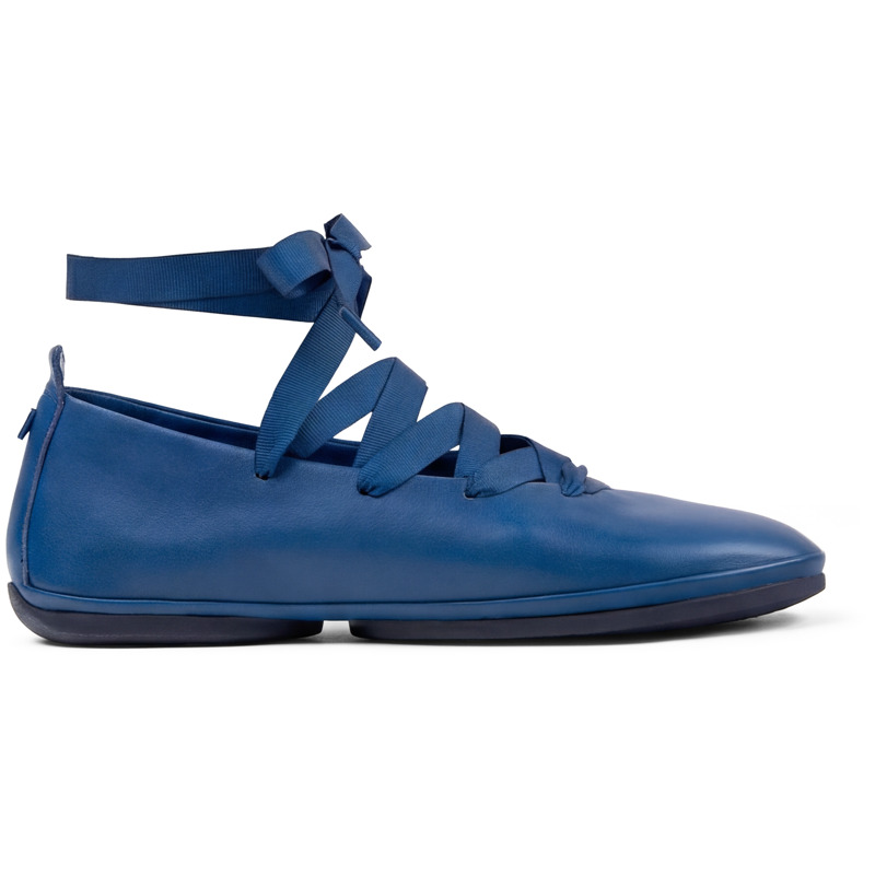 CAMPER Right Nina - Zapatos de vestir para Mujer - Azul, talla 36, Piel Lisa