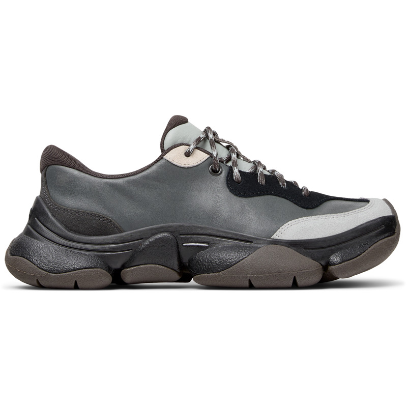 CAMPER Twins - Casual para Mujer - Gris, talla 35, Piel Lisa/Piel Vuelta