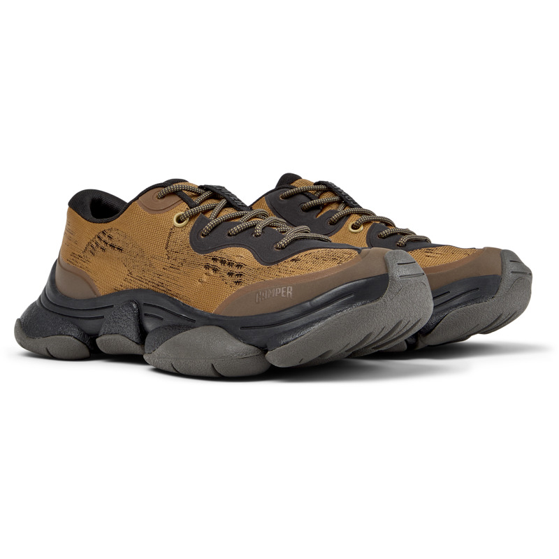 Camper Karst 2 - Sneakers For Women - Brown,Black, Size 36, Cotton Fabric - 2