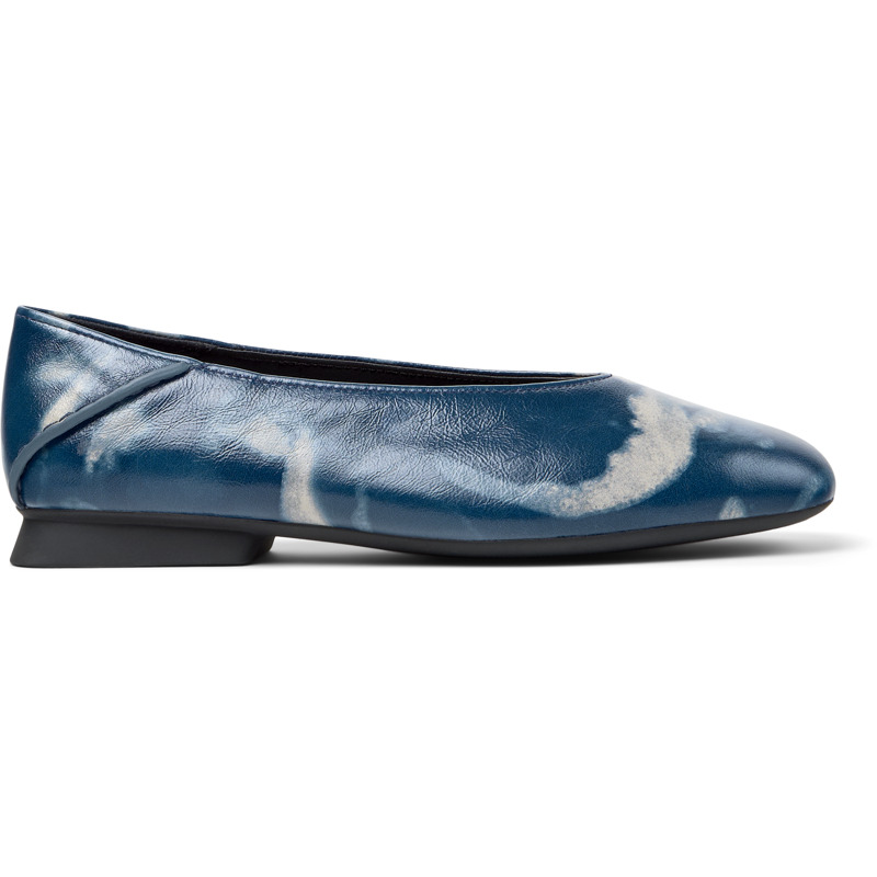 CAMPER Casi Myra - Zapatos planos para Mujer - Azul,Beige, talla 37, Piel Lisa