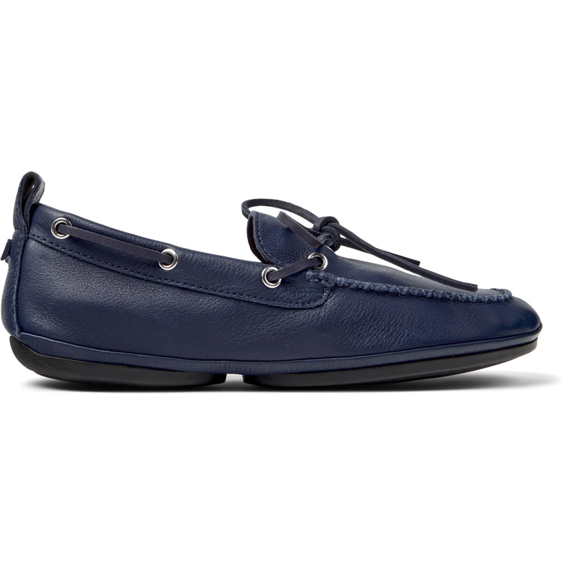 CAMPER Right Nina - Zapatos planos para Mujer - Azul, talla 38, Piel Lisa