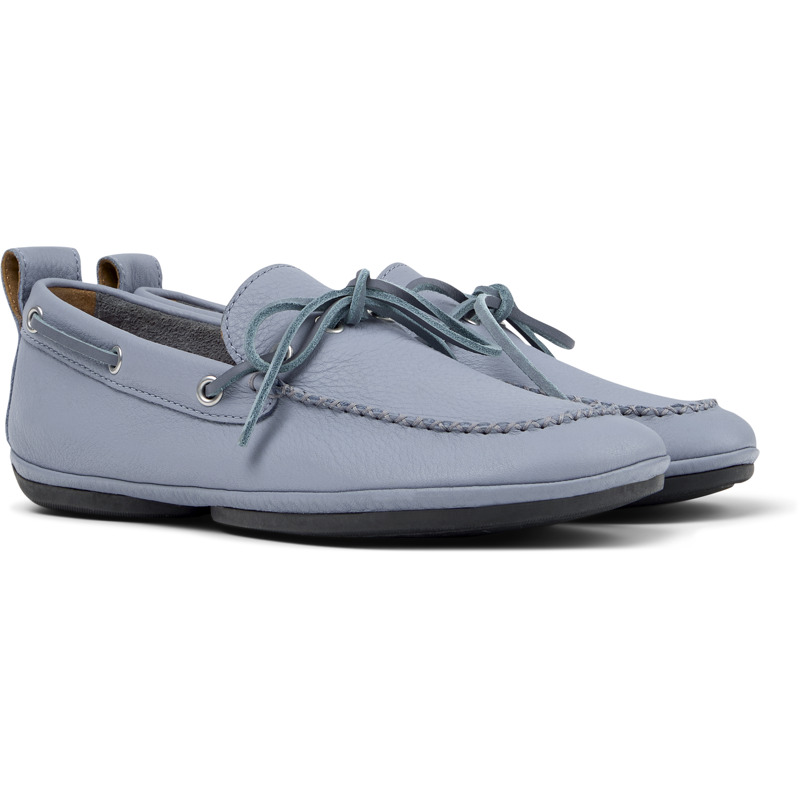 Camper Right Nina - Flat Shoes For Women - Blue, Size 42, Smooth Leather - 2