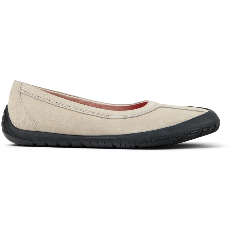 Camper Leather Ballet Flats In Neutral
