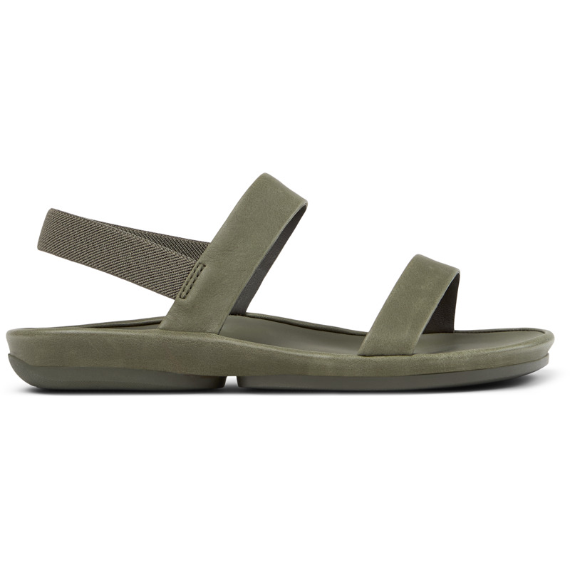 CAMPER Right Isla - Sandalias para Mujer - Verde, talla 41, Piel Lisa