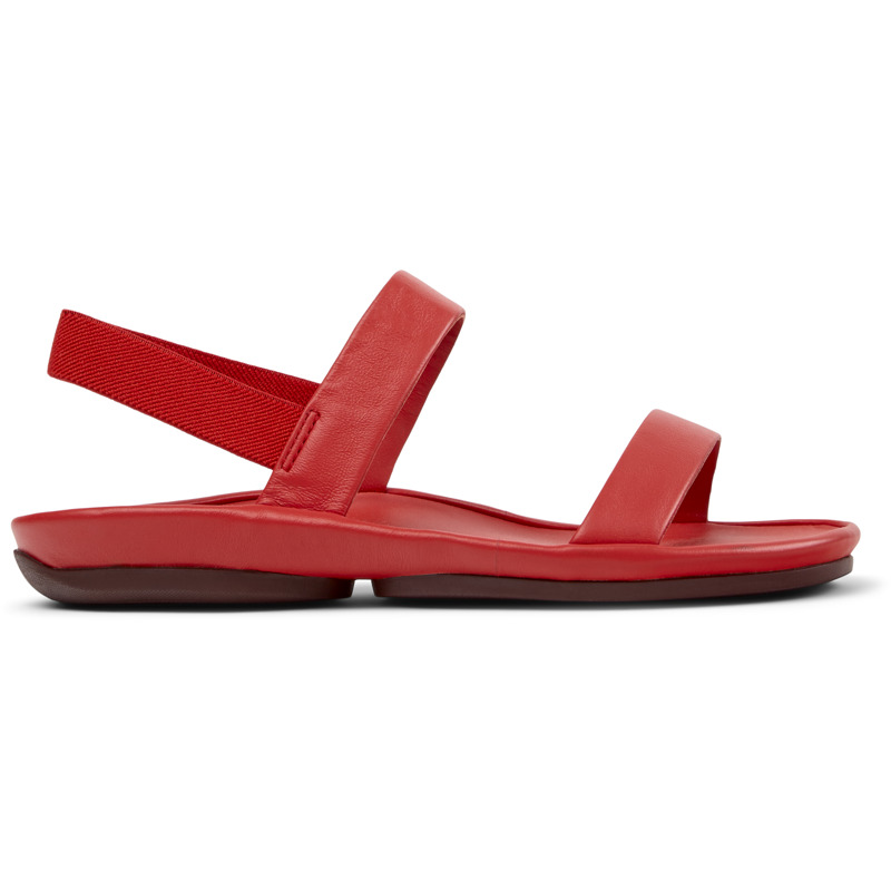 CAMPER Right Isla - Sandalias para Mujer - Rojo, talla 38, Piel Lisa