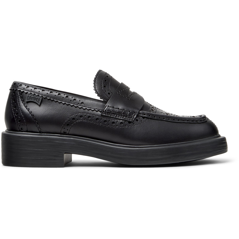 CAMPER Twins - Zapatos de vestir para Mujer - Negro, talla 35, Piel Lisa