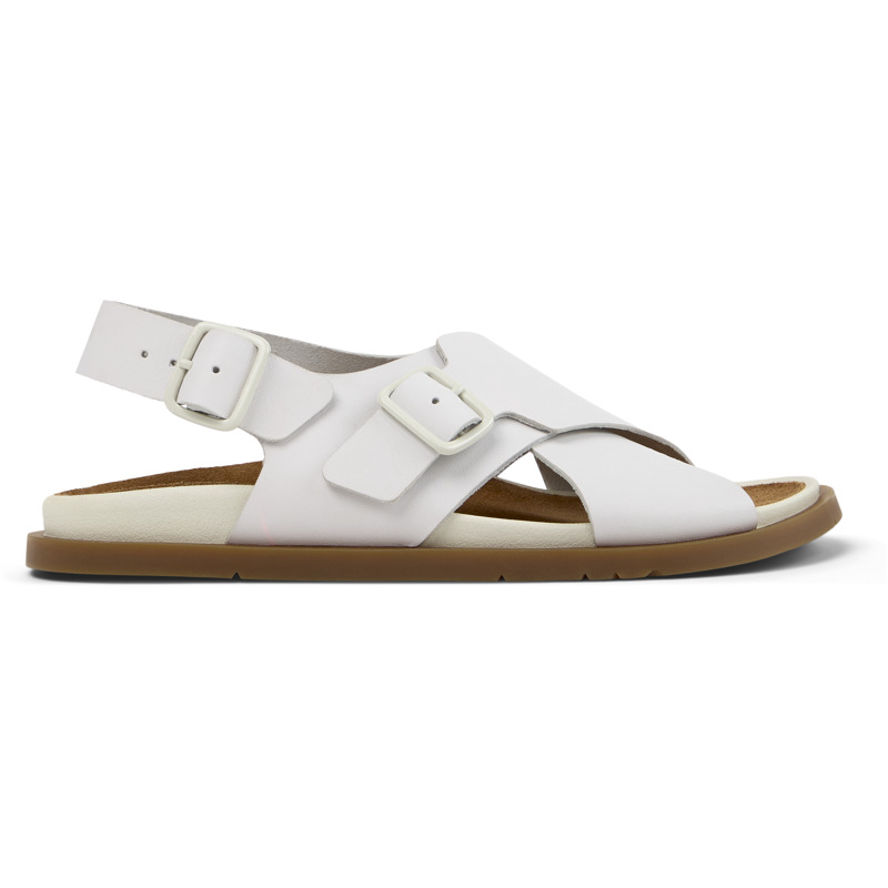 CAMPER Lluc Sandal - Sandalias para Mujer - Blanco, talla 35, Piel Lisa