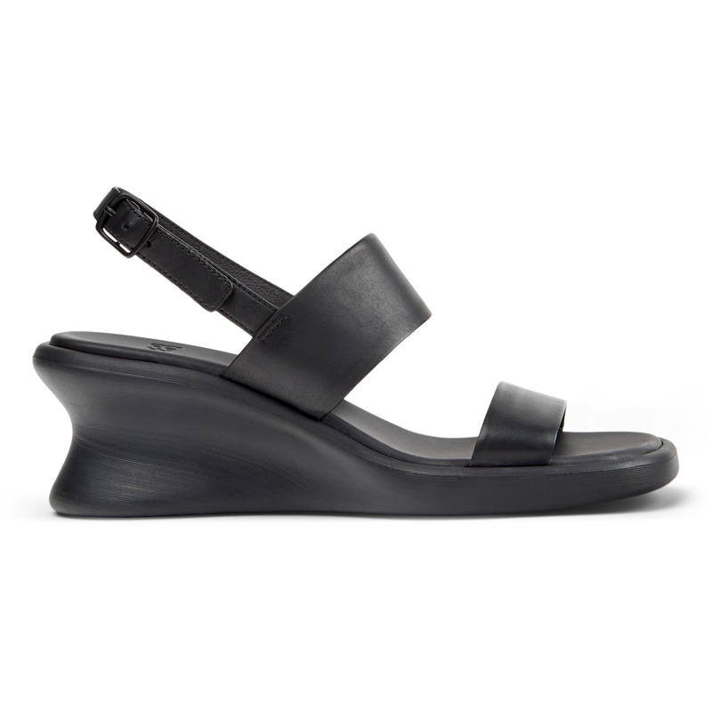 CAMPER Louise Sandal - Sandalias para Mujer - Negro, talla 37, Piel Lisa
