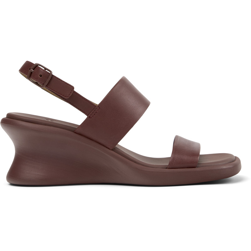 CAMPER Louise Sandal - Sandalias para Mujer - Burdeos, talla 35, Piel Lisa