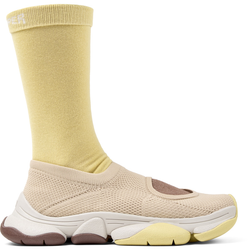 CAMPER Camper x ISSEY MIYAKE - Karst Finch - Μπαλαρίνες Για Γυναικεία - Μπεζ, Μέγεθος 36, Cotton fabric