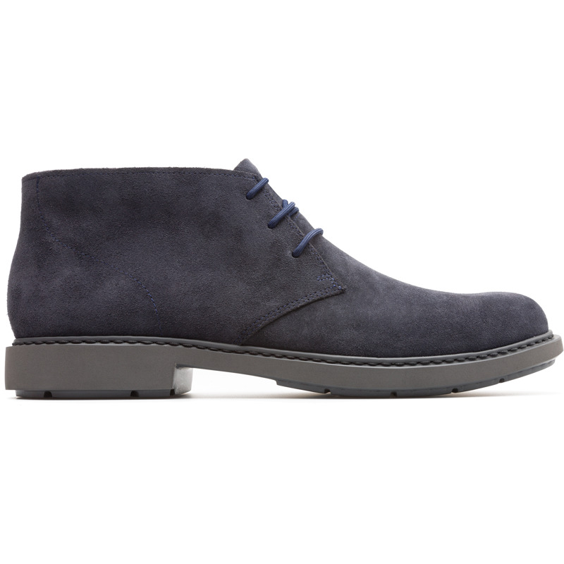 CAMPER Neuman - Botines para Hombre - Azul, talla 39, Ante o Piel Vuelta