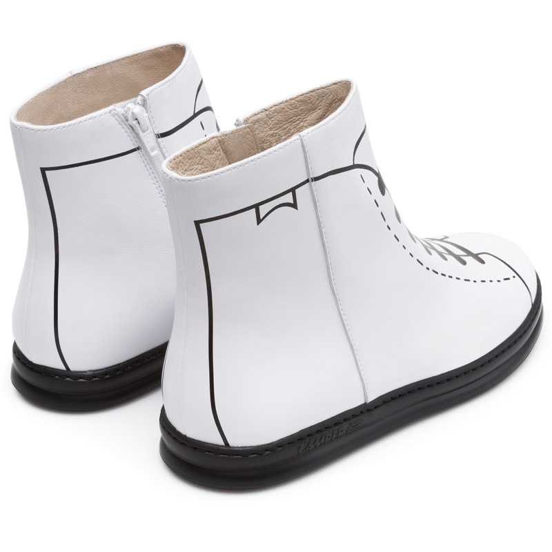 CAMPER Twins - Ankle Boots For Men - White, Size 39, Smooth Leather