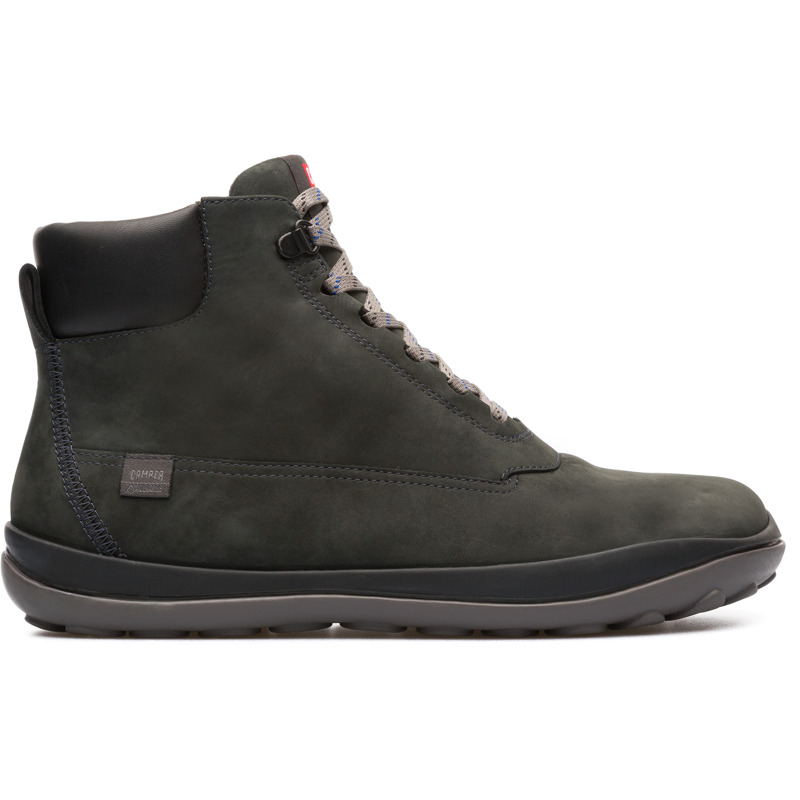 CAMPER Peu Pista - Botines para Hombre - Gris, talla 46, Piel Vuelta/Piel Lisa