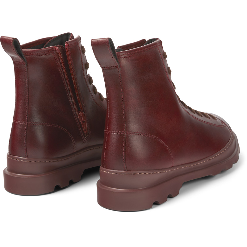 CAMPER Brutus - Ankle Boots For Men - Burgundy, Size 40, Smooth Leather