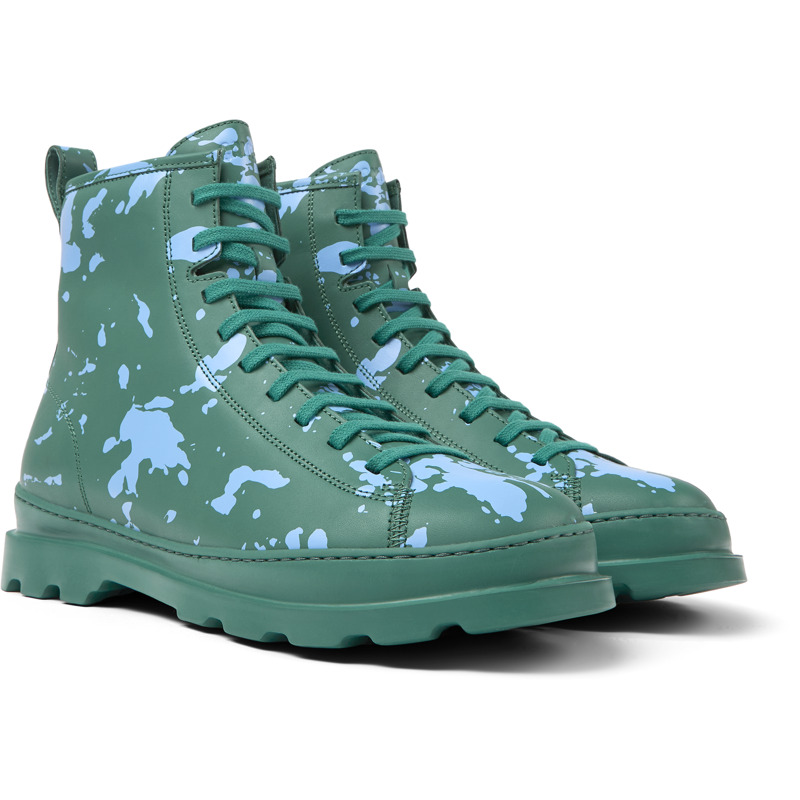 Camper Ankle Boots For Men In Green,blue