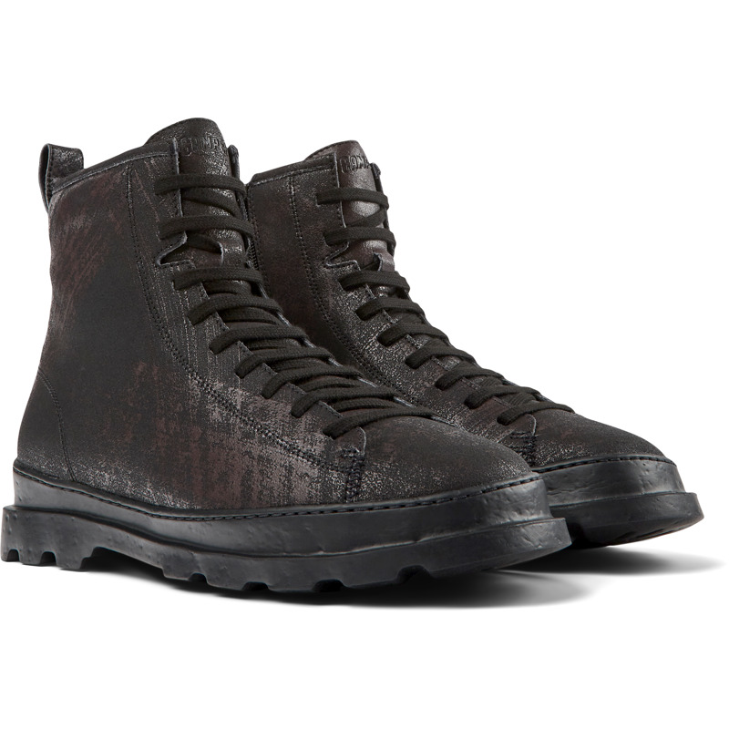 CAMPER Brutus - Ankle Boots For Men - Black,Brown, Size 44, Suede