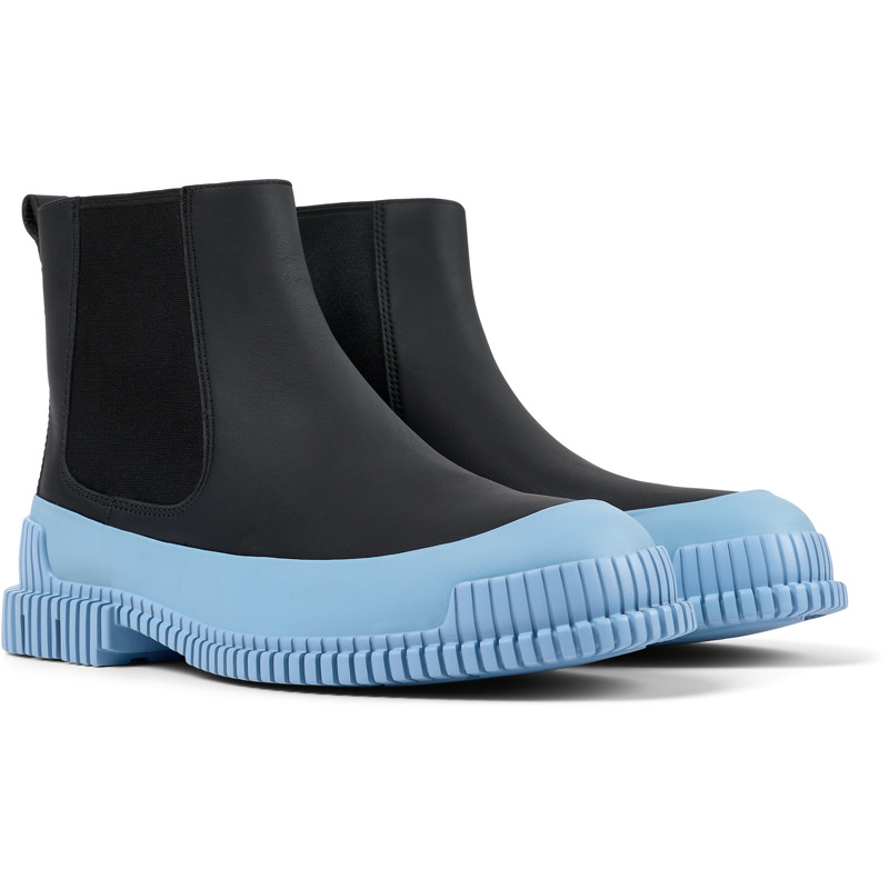 Camper Pix - Ankle Boots For Men - Black, Blue, Size 45, Smooth Leather