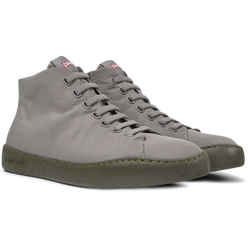 Camper Peu Touring - Ankle Boots For Men - Grey, Size 39, Cotton Fabric