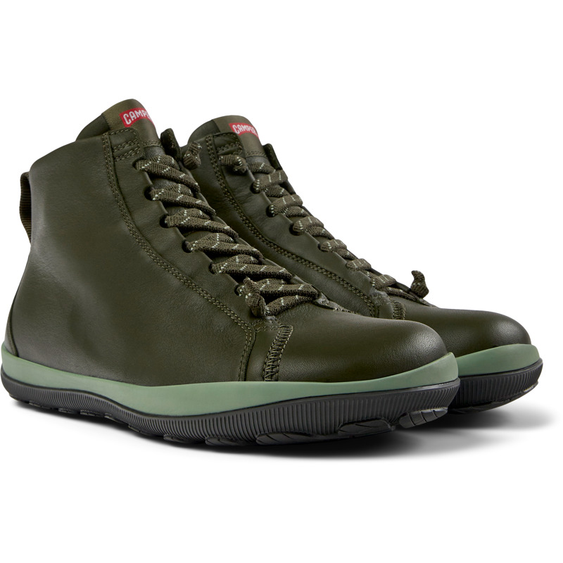 Camper Peu Pista Gore-Tex - Ankle Boots For Men - Green, Size 42, Smooth Leather