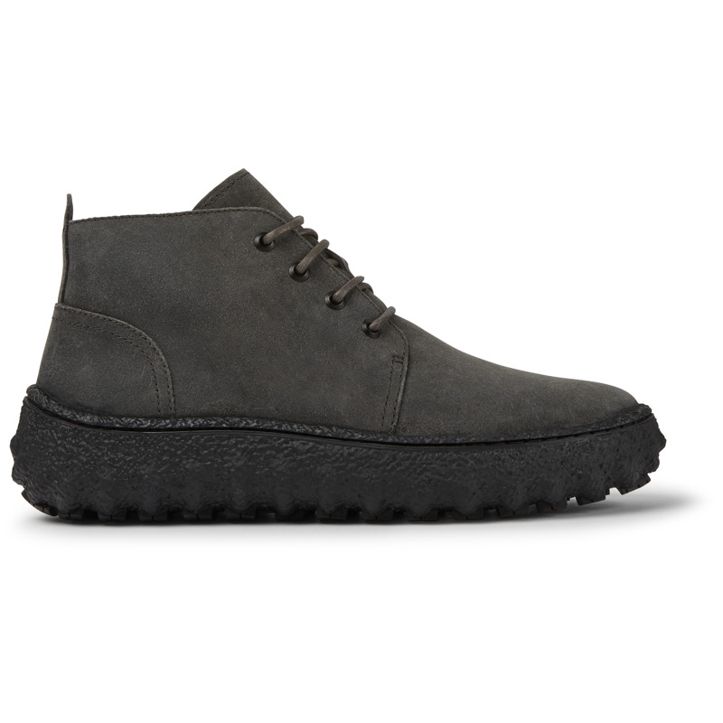 CAMPER Ground - Botines para Hombre - Gris, talla 45, Ante o Piel Vuelta