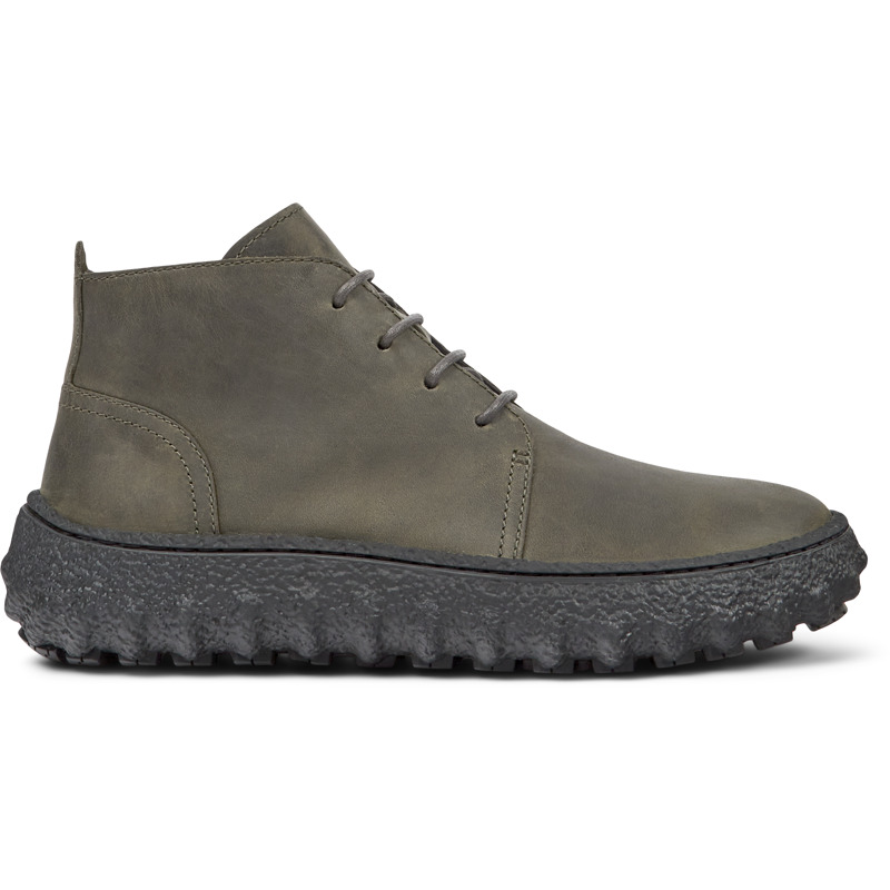 CAMPER Ground - Botines para Hombre - Verde, talla 39, Ante o Piel Vuelta
