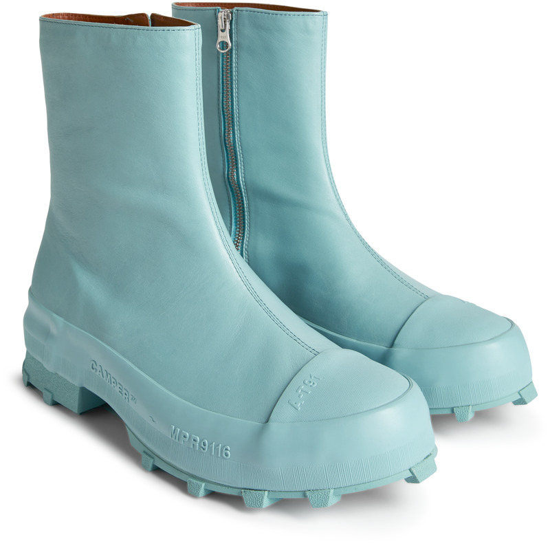 Camper Traktori - Ankle Boots For Men - Blue, Size 42, Smooth Leather