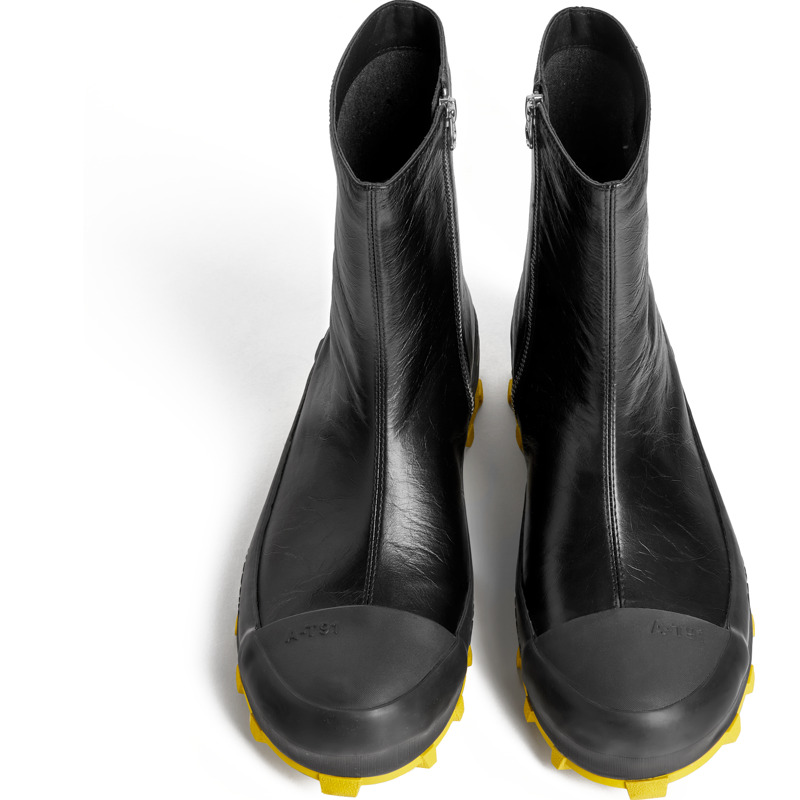 Camper Traktori - Ankle Boots For Men - Black, Size 43, Smooth Leather