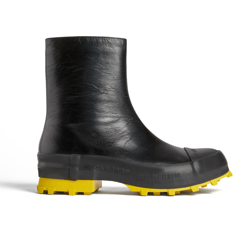 Camper Traktori - Ankle Boots For Men - Black, Size 44, Smooth Leather