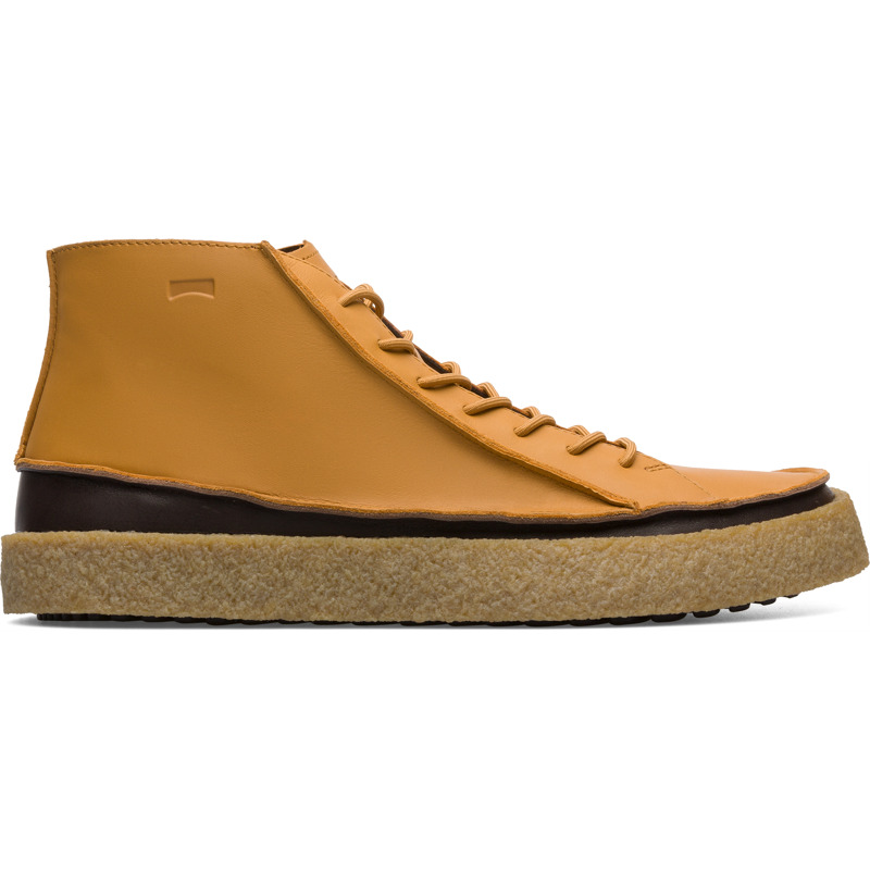 CAMPER Bark - Botines para Hombre - Amarillo, talla 39, Piel Lisa