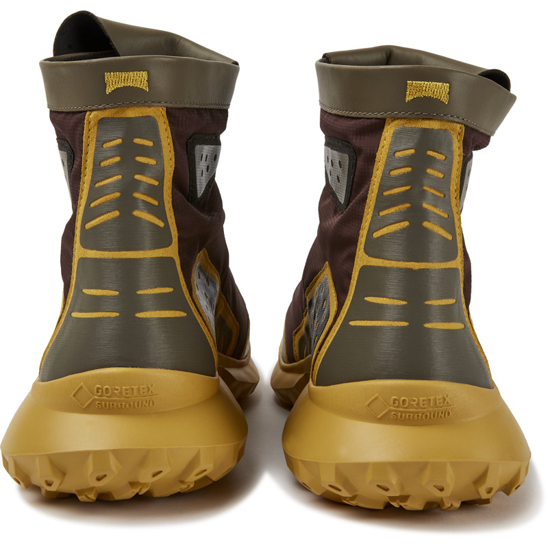 Camper Crclr - Ankle Boots For Men - Brown Gray, Brown, Yellow, Size 40, Cotton Fabric/Smooth Leather