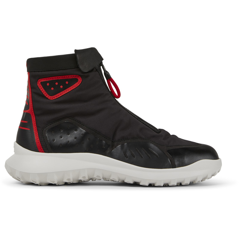 CAMPER CRCLR - Botines para Hombre - Negro,Rojo, talla 45, Textil/Piel Lisa