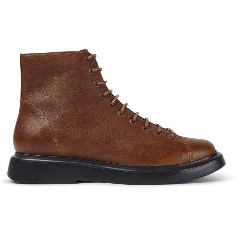 CAMPER Poligono - Botines para Hombre - Marron, talla 46, Piel Lisa