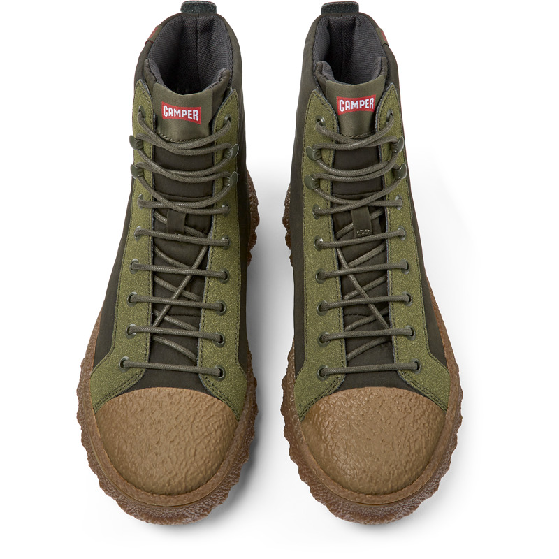 Camper Ground Primaloft® - Ankle Boots For Men - Green, Size 42, Cotton Fabric