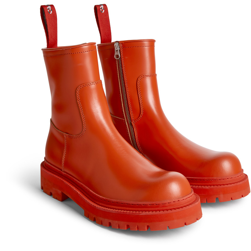 CAMPERLAB Eki - Laarzen Voor Heren - Rood, Maat 44, Smooth Leather
