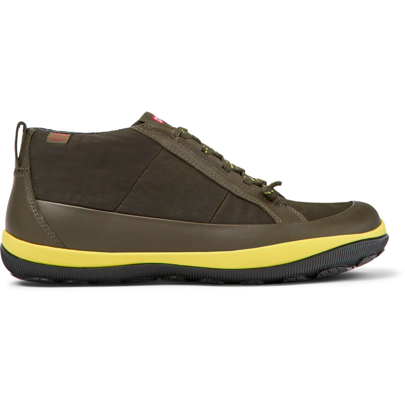 CAMPER Peu Pista PrimaLoft® - Ankle Boots For Men - Green, Size 46, Cotton Fabric/Smooth Leather