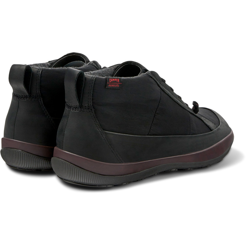 CAMPER Peu Pista PrimaLoft® - Ankle Boots For Men - Black, Size 40, Cotton Fabric/Smooth Leather