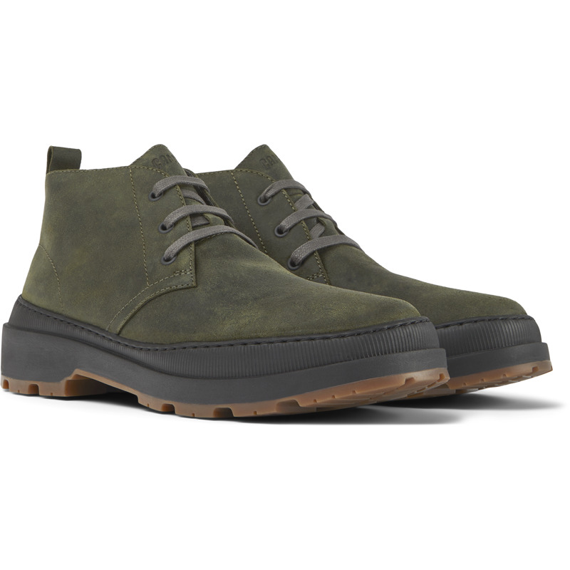 CAMPER Brutus Trek - Ankle Boots For Men - Green, Size 41, Suede