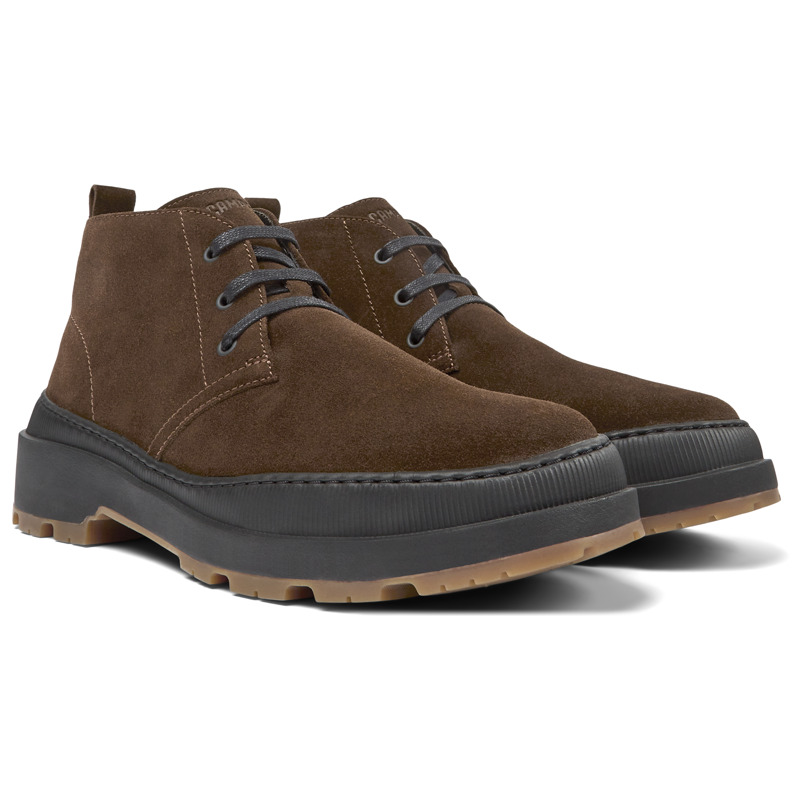 CAMPER Brutus Trek - Ankle Boots For Men - Brown, Size 42, Suede