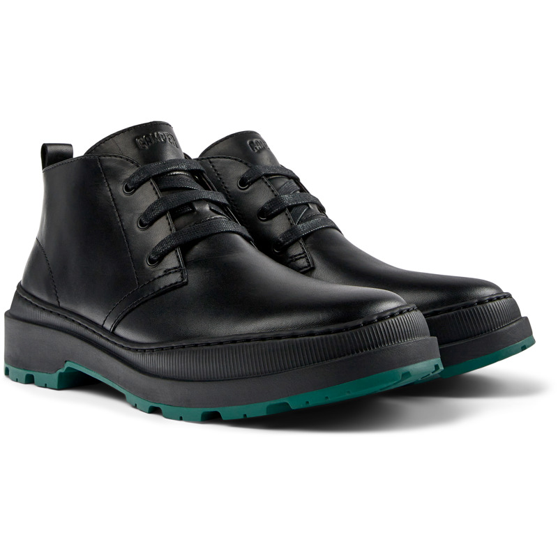 Camper Brutus Trek - Ankle Boots For Men - Black, Size 39, Smooth Leather