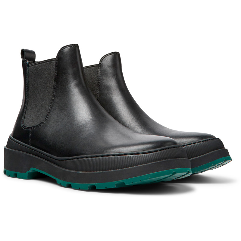 Camper Brutus Trek - Ankle Boots For Men - Black, Size 44, Smooth Leather